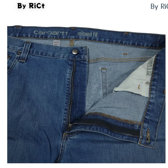 Carhartt Rugged Flex Relaxed Fit Straight Leg Men's Jean's Size 42x30 Stretch - Picture 8 of 12
